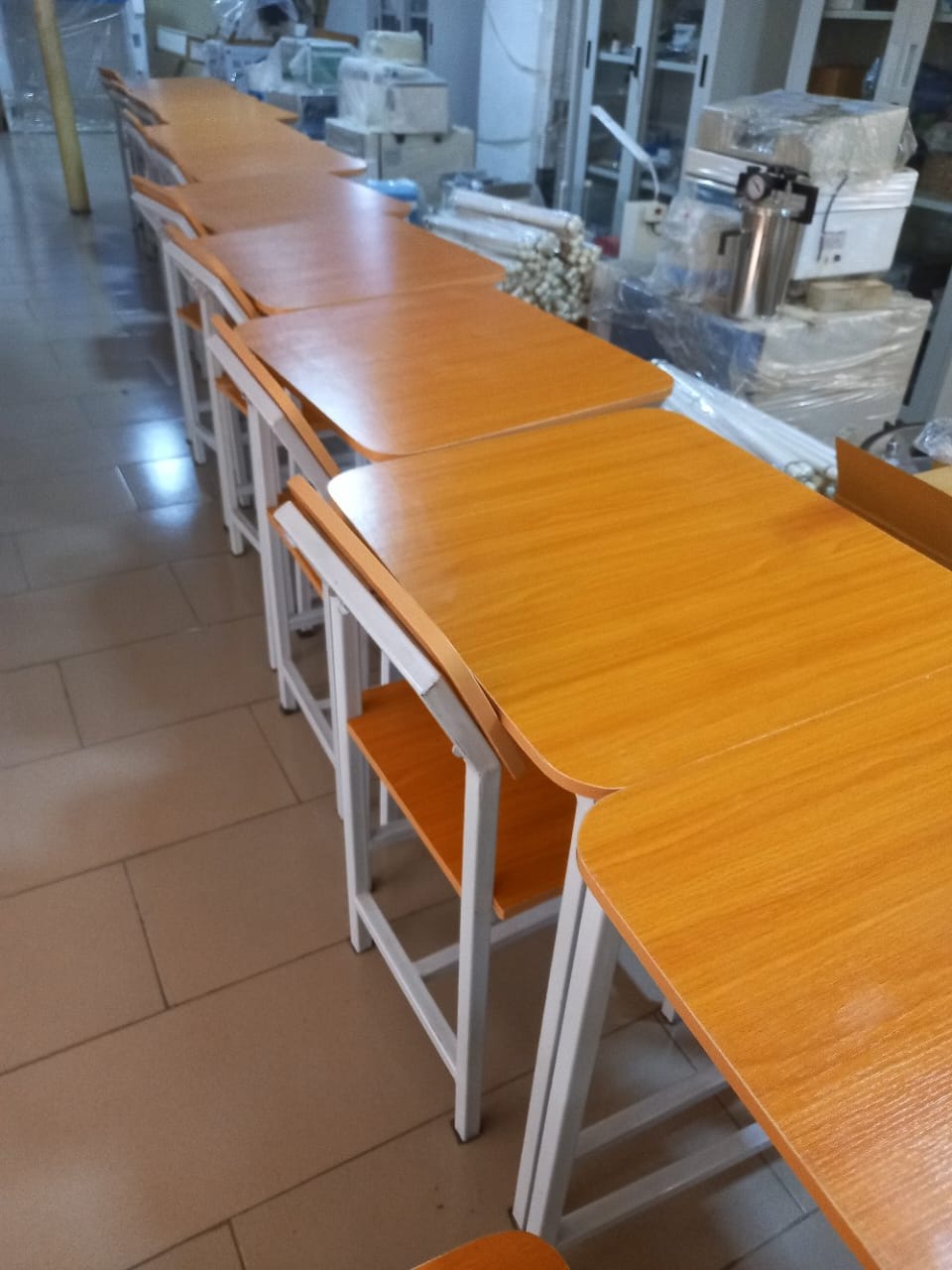 Classroom tables and chairs