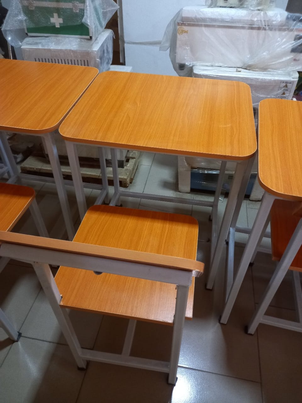 Single School Desk and Chair