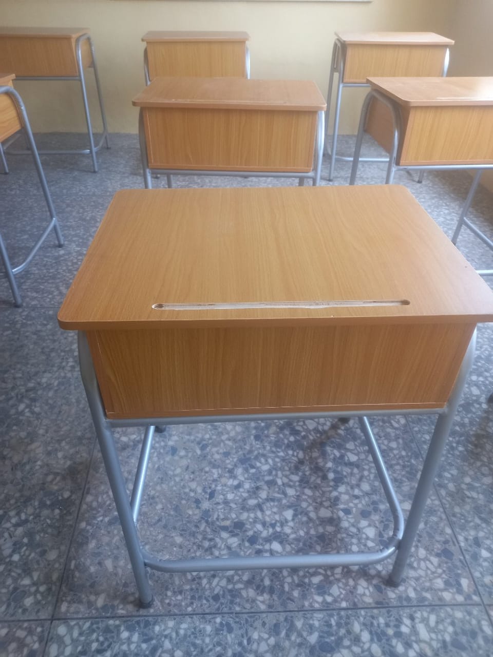 Single School Desk and Chair